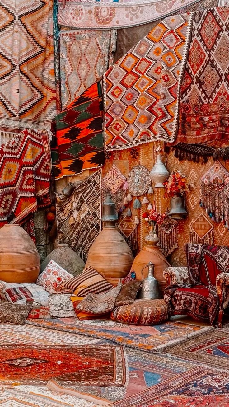 Moroccan rugs and textiles