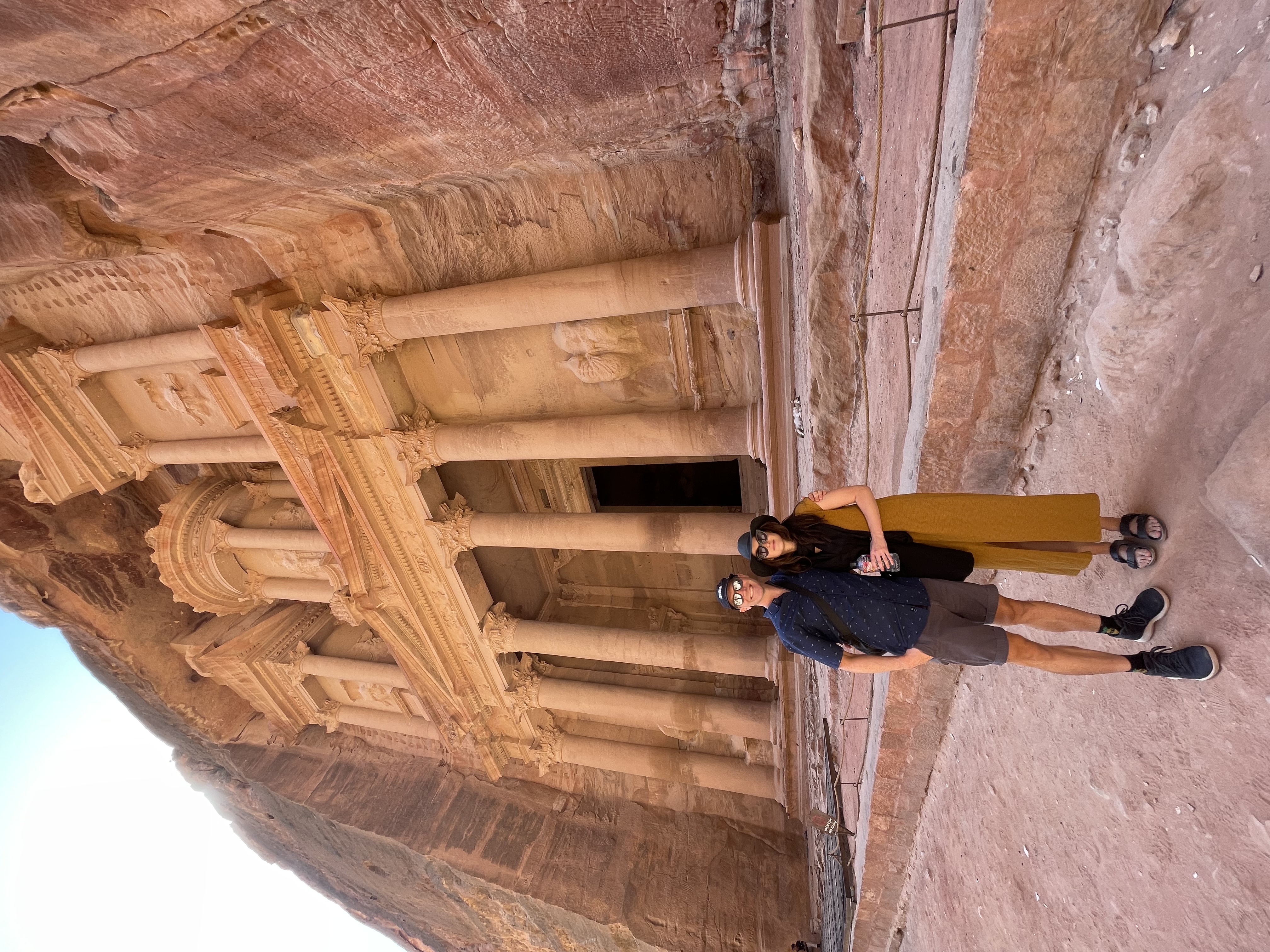 Chris and Amanda at the Treasury, Petra